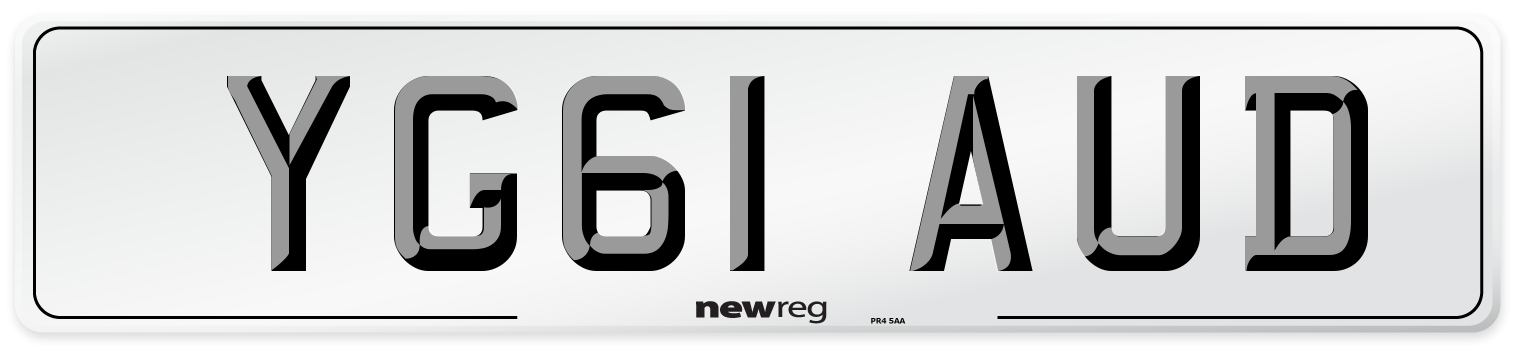 YG61 AUD Number Plate from New Reg